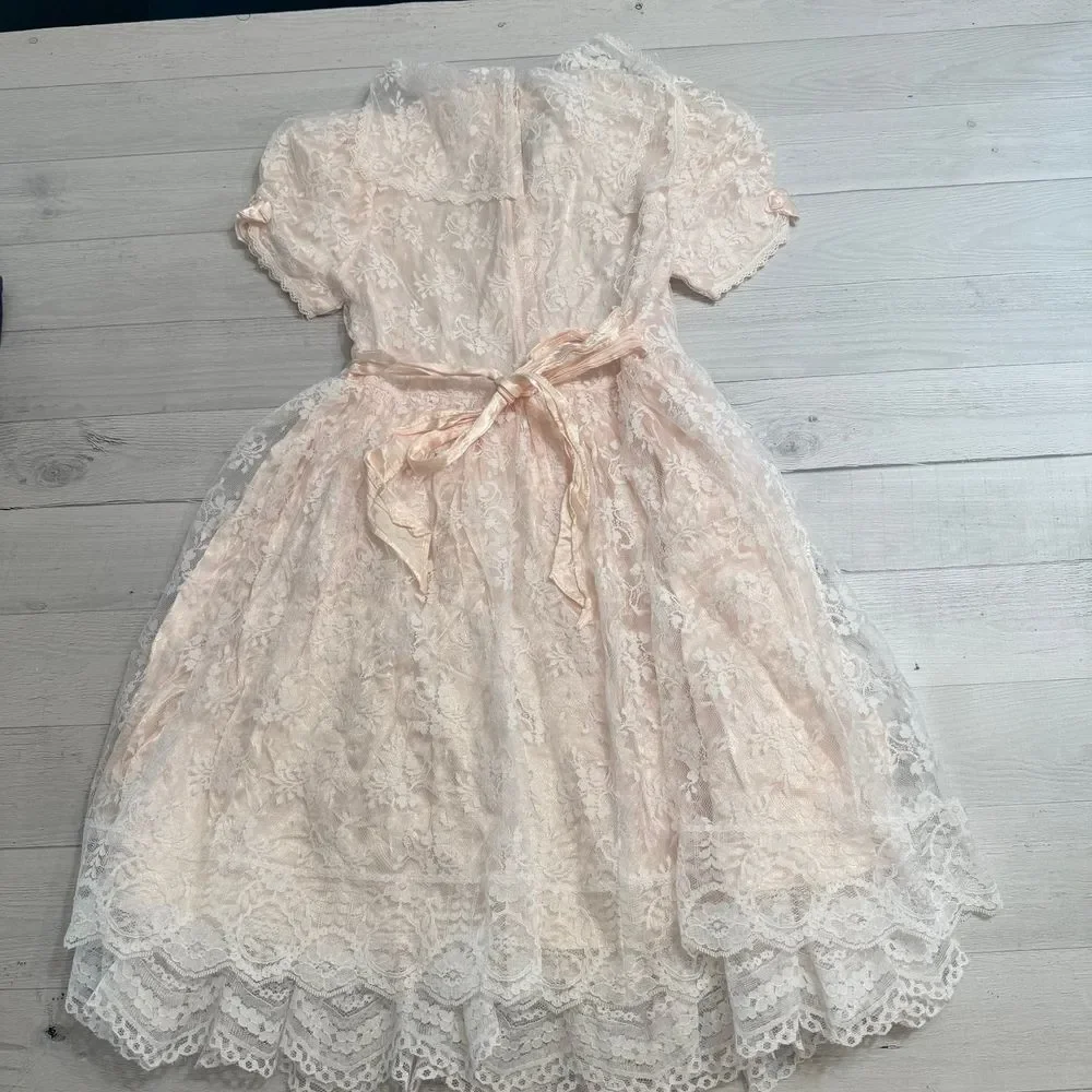 Jessica McClintok girls lace dress size‎ 6x